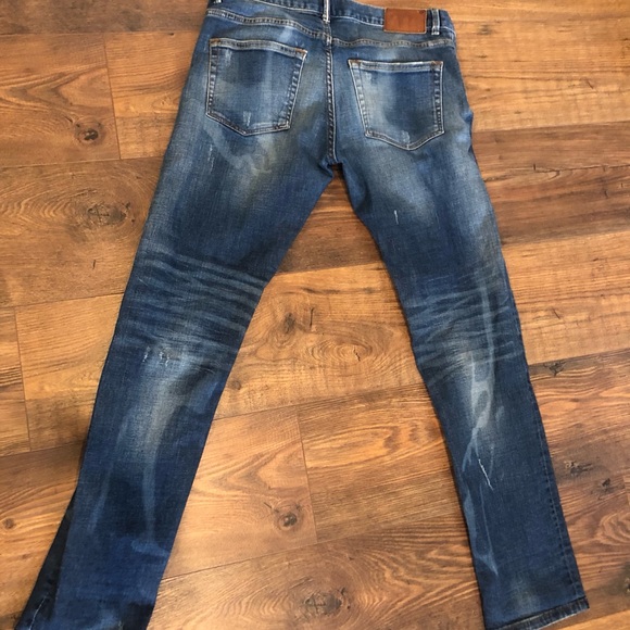 Zara denim medium rise slim fit VGUC size 28/29 - Picture 3 of 3